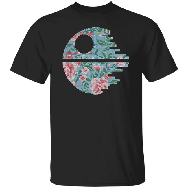 Star Wars Inspired Death Star Cross Stitch Pattern Shirt Cross Stitching Lovers