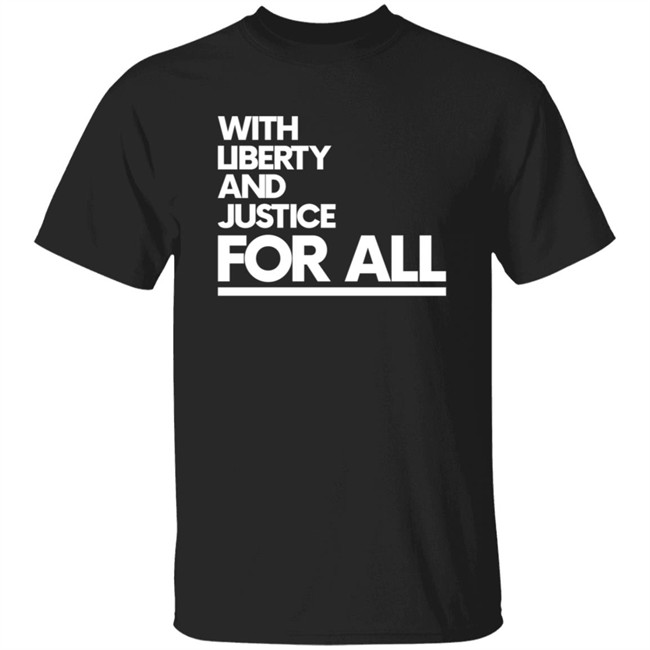 Timberwolves Nets Daunte Wright With Liberty Justice For All Tee Shirt
