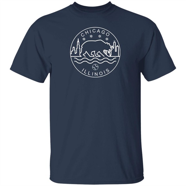 Obvious Shirts X 1908 Tees Chicago Baseball Seal T Shirt Obvious Shirts X 1908 Tees Chicago Baseball Seal T Shirt