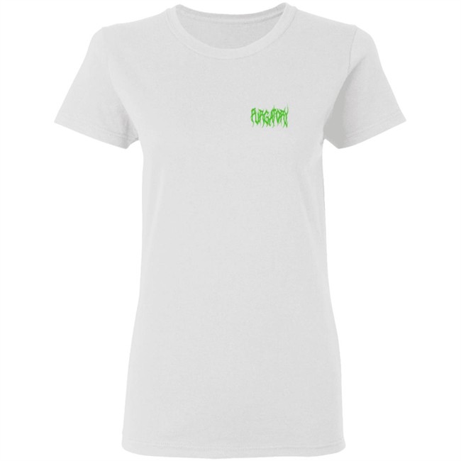 Purgatoryx La Green Essentials T Shirt White Purgatoryx La Green Essentials T Shirt White