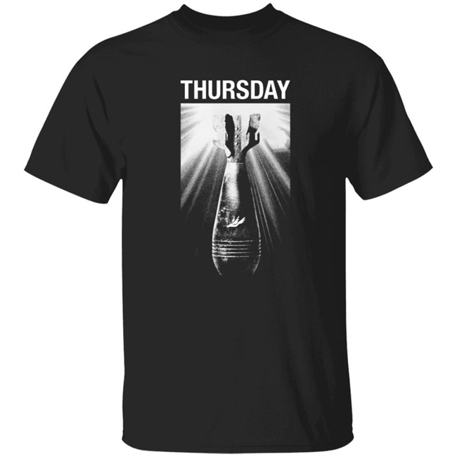 Thursday Band Merch Mute Neighbor Dove Bomb Tee Shirt