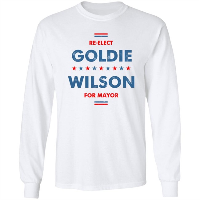 M00nshot Store Merch Re-Elect Goldie Wilson For Mayor Shirt Lamar Giles M00nshot Store Merch Re-Elect Goldie Wilson For Mayor Shirt Lamar Giles