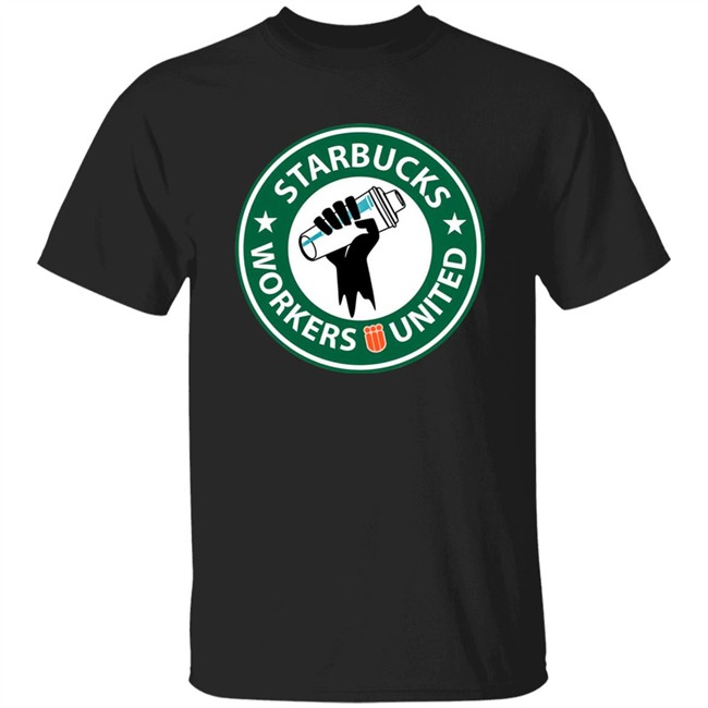 Starbucks Workers United Logo T Shirt Unionstrong