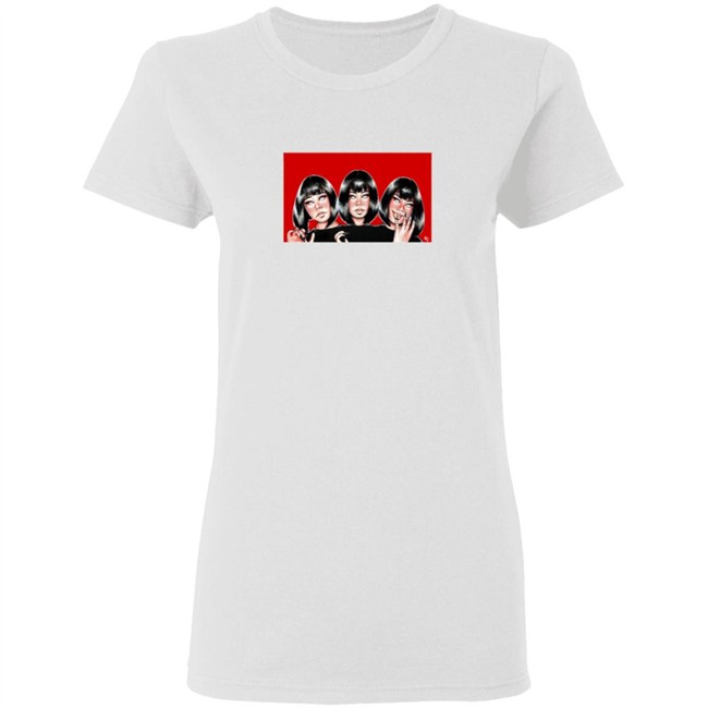 Nia Victoria West Creations Girl In Red Black & White T Shirt Nia Victoria West Creations Girl In Red Black & White T Shirt