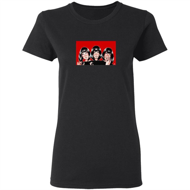 Nia Victoria West Creations Girl In Red Black & White T Shirt Nia Victoria West Creations Girl In Red Black & White T Shirt