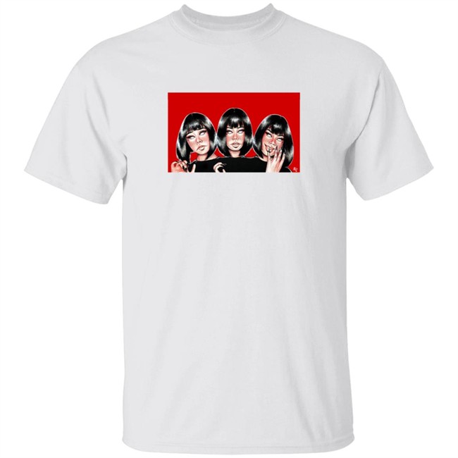 Nia Victoria West Creations Girl In Red Black & White T Shirt