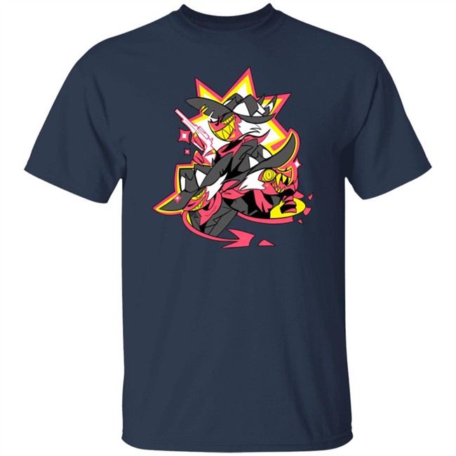 Hazbin Hotel Faces of Striker Shirt Shark Robot Hazbin Hotel Faces of Striker Shirt Shark Robot