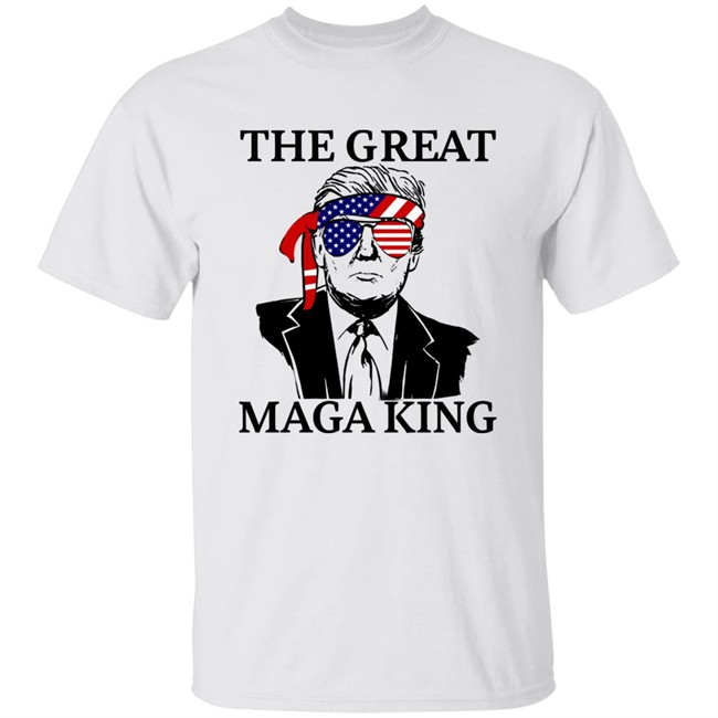 Trump The Great Maga King American Flag Shirt