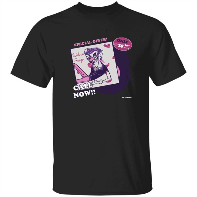 The Yetee Shop Waluigi Wah-Ve Songs Shirt The Yetee Shop Waluigi Wah-Ve Songs Shirt