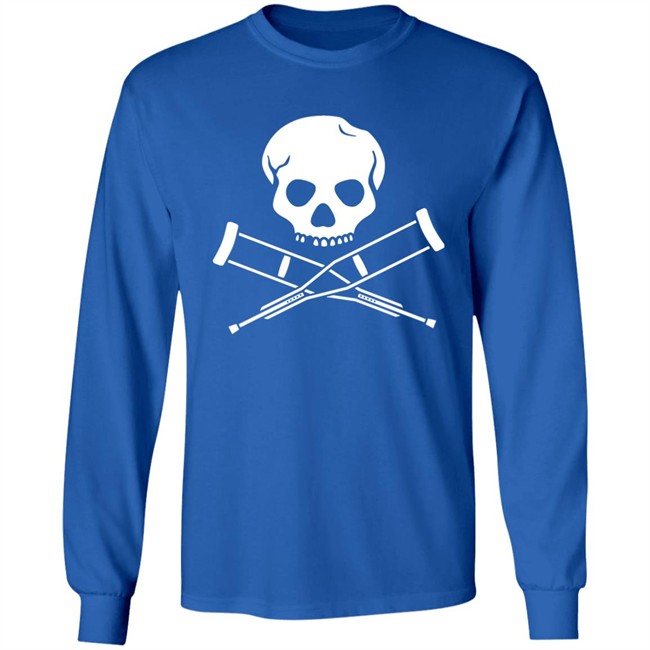 Emi Headlikahole Cross Crutches And Skull Shirt Emi Headlikahole Cross Crutches And Skull Shirt