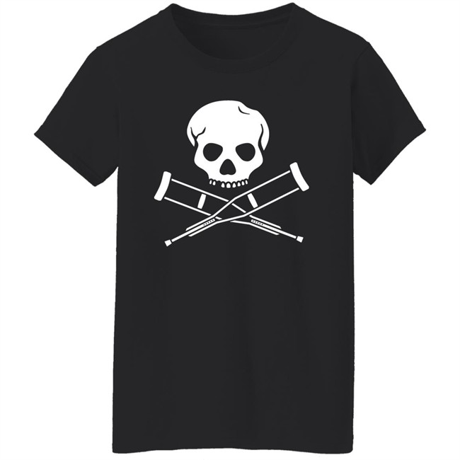 Emi Headlikahole Cross Crutches And Skull Shirt Emi Headlikahole Cross Crutches And Skull Shirt