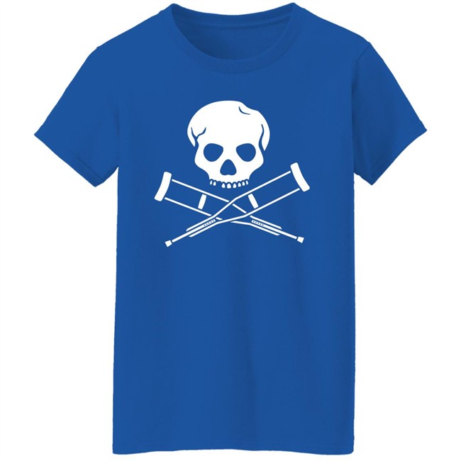 Emi Headlikahole Cross Crutches And Skull Shirt Emi Headlikahole Cross Crutches And Skull Shirt