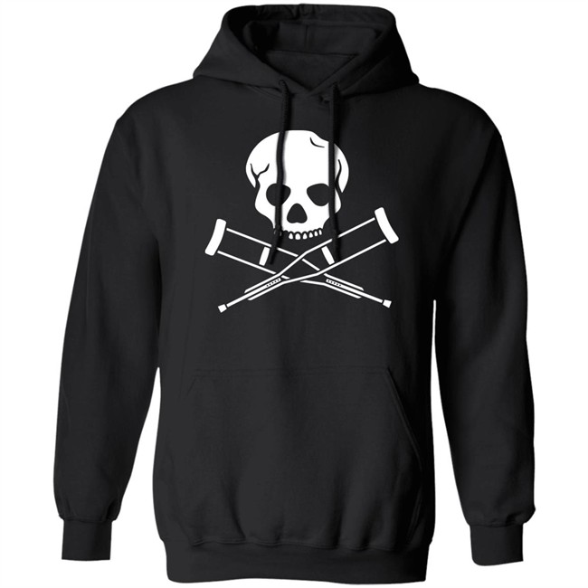 Emi Headlikahole Cross Crutches And Skull Shirt Emi Headlikahole Cross Crutches And Skull Shirt