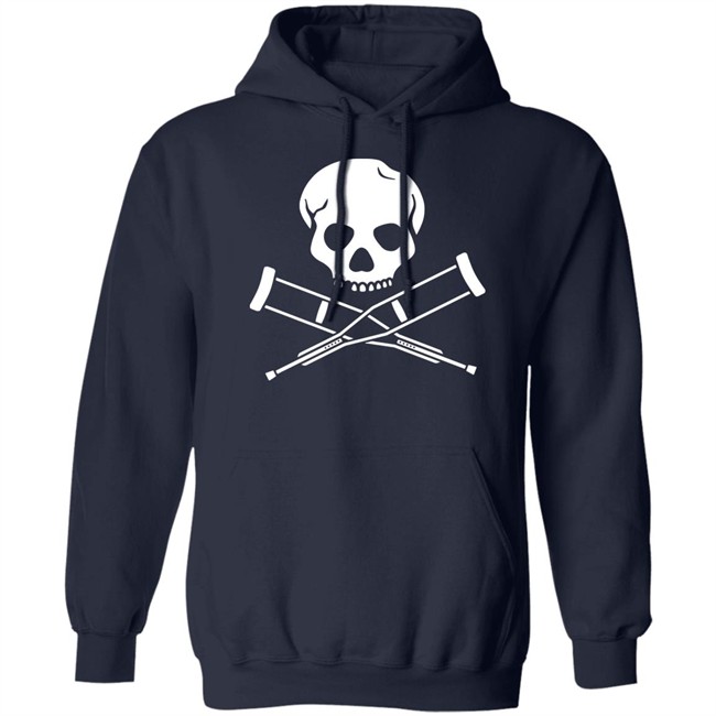 Emi Headlikahole Cross Crutches And Skull Shirt Emi Headlikahole Cross Crutches And Skull Shirt