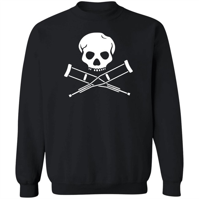 Emi Headlikahole Cross Crutches And Skull Shirt Emi Headlikahole Cross Crutches And Skull Shirt