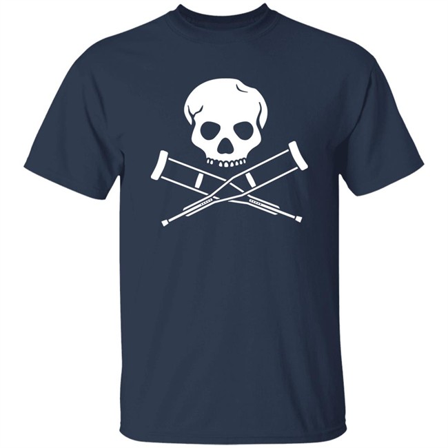 Emi Headlikahole Cross Crutches And Skull Shirt Emi Headlikahole Cross Crutches And Skull Shirt