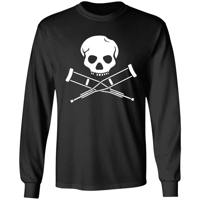 Emi Headlikahole Cross Crutches And Skull Shirt Emi Headlikahole Cross Crutches And Skull Shirt