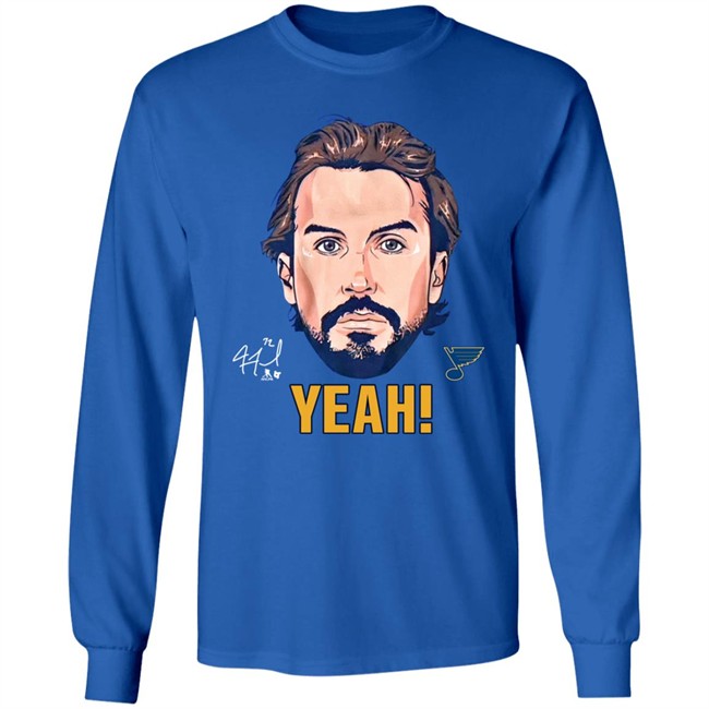 St. Louis Blues Stl Authentics Merch Justin Faulk Yeah Shirt Stl Authentics Merch St. Louis Blues Justin Faulk Yeah Shirt