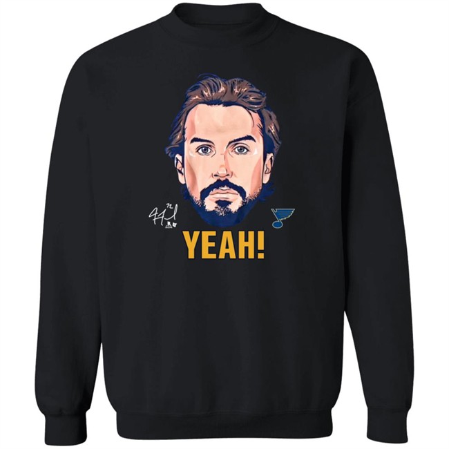St. Louis Blues Stl Authentics Merch Justin Faulk Yeah Shirt Stl Authentics Merch St. Louis Blues Justin Faulk Yeah Shirt