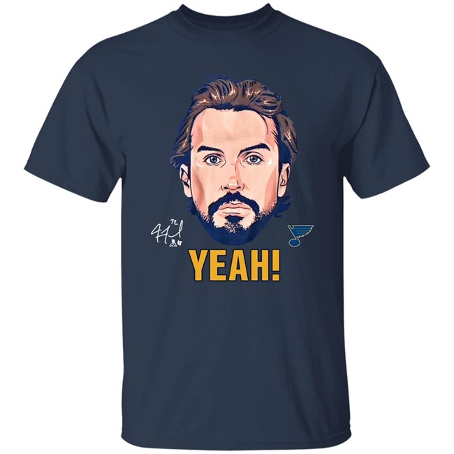 St. Louis Blues Stl Authentics Merch Justin Faulk Yeah Shirt Stl Authentics Merch St. Louis Blues Justin Faulk Yeah Shirt