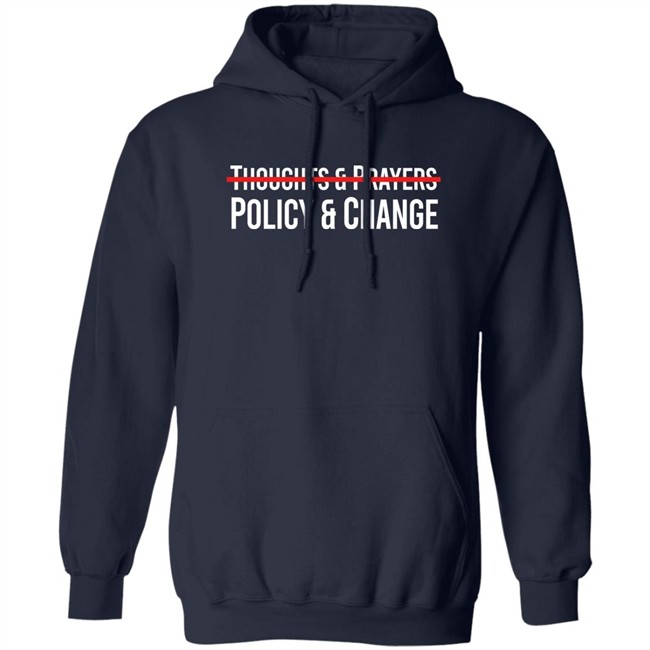 Meena Bewtra Thoughts & Prayers Policy & Change Shirt Meena Bewtra Thoughts & Prayers Policy & Change Shirt