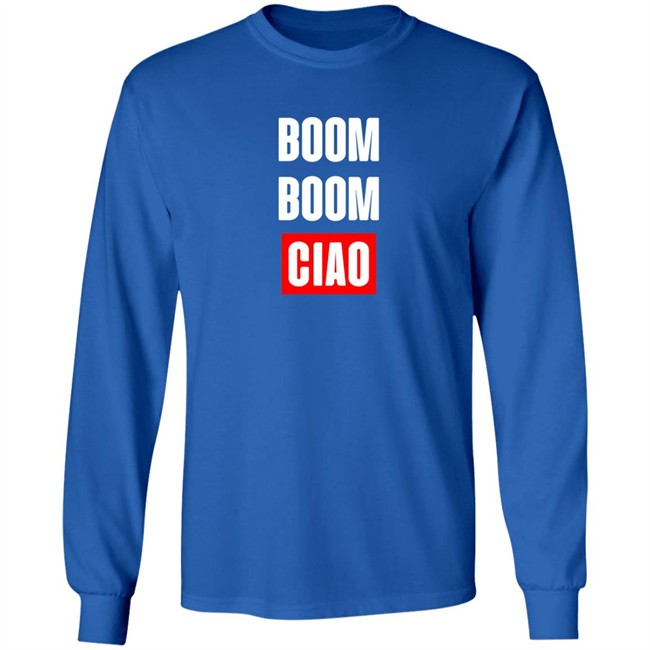Shop Money Heist Merch Store Boom Boom Ciao Shirt Shop Money Heist Merch Store Boom Boom Ciao Shirt
