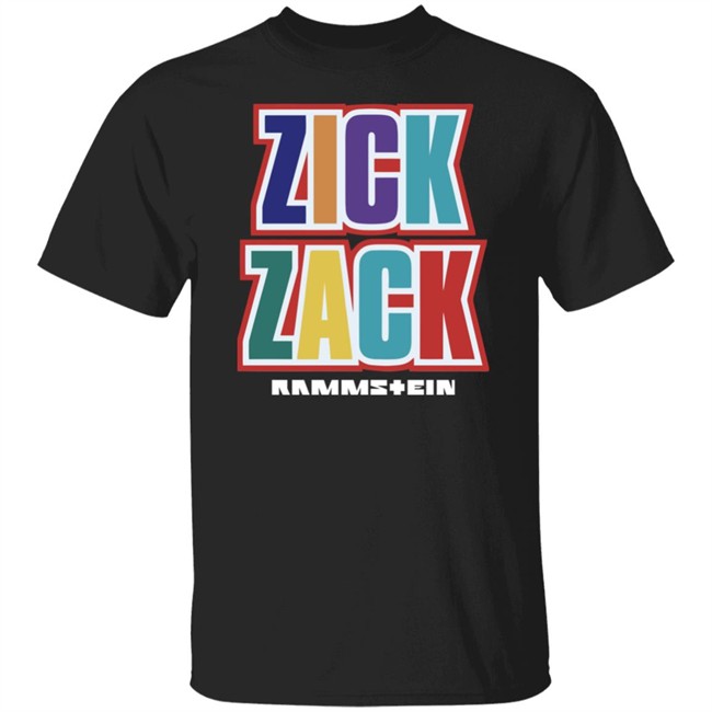 Shop Rammstein Merch Store Zick Zack Shirt
