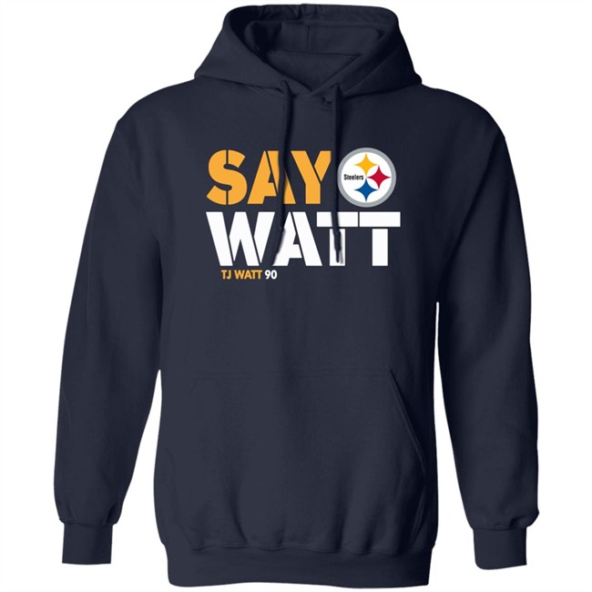 The Steelers Pro Shop Pittsburgh Steelers Say Watt Tj Watt 90 Shirt Mark Kaboly Mark Kaboly Say Watt Tj Watt 90 Shirt The Steelers Pro Shop Pittsburgh Steelers