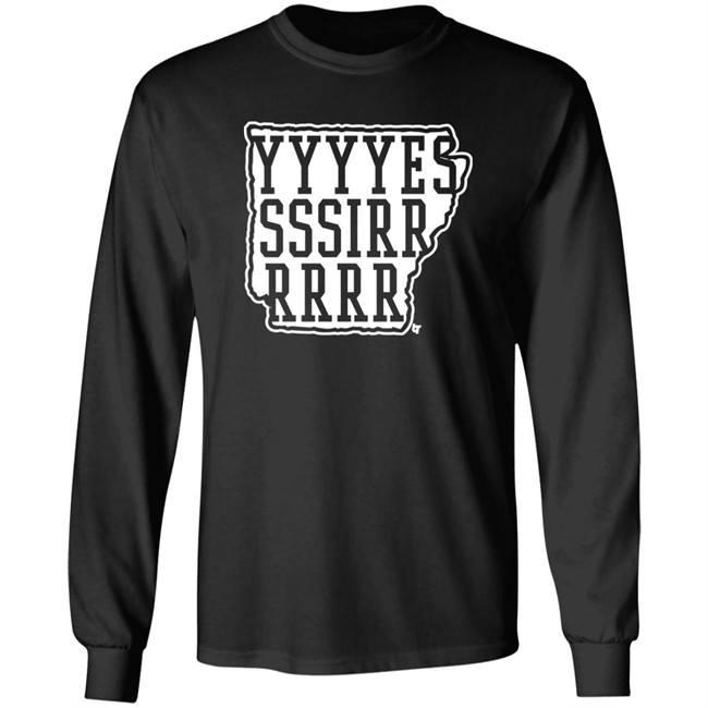 Hit That Line AR Coach Sam Pittman Breakingt Merch Yessir Ark Shirt