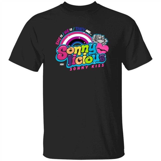 all elite wrestling sonny kiss t shirt