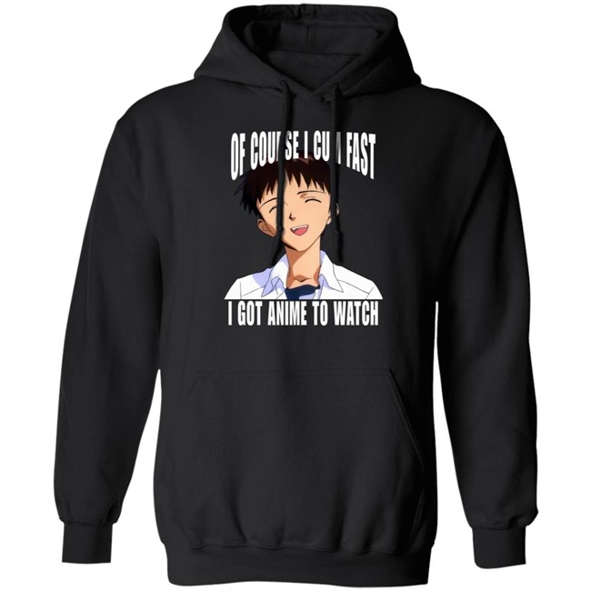 Ikari Shinji Of Course I Cum Fast I Got Anime To Watch Shirt Top 500 Bandori Player Bakamaka_ Of Course I Cum Fast I Got Anime To Watch Shirt Ikari Shinji Top 500 Bandori Player Bakamaka_