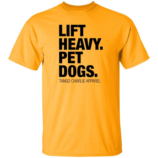 Tango Charlie Apparel Merchandise Lift Heavy Pet Dogs Tee Shirt Laken Tomlinson