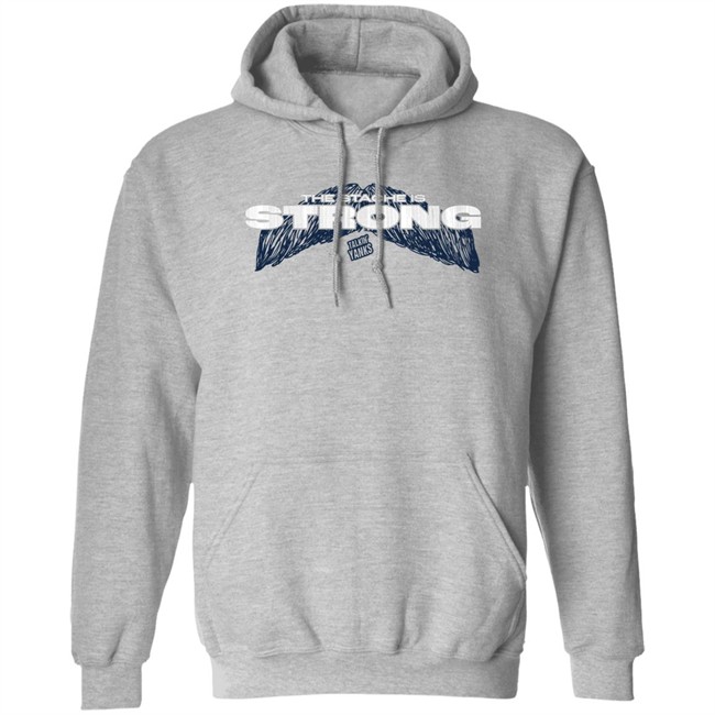 Jomboy Media Merch Store The Stache Is Strong Shirt Talkin' Yanks Jomboy Media Merch Store Talkin' Yanks The Stache Is Strong Shirt