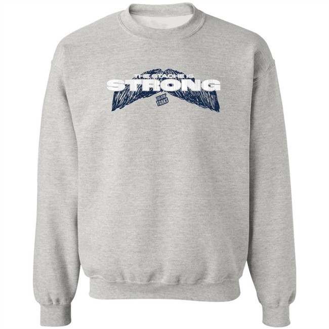 Jomboy Media Merch Store The Stache Is Strong Shirt Talkin' Yanks Talkin' Yanks The Stache Is Strong Shirt Jomboy Media Merch Store