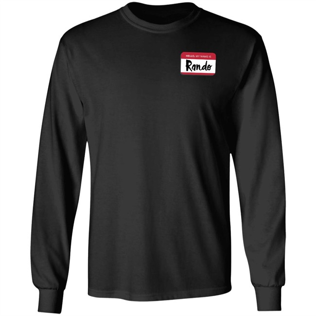 Popcorned Planet Hello My Name Is Rando T Shirt Popcorned Planet Merch