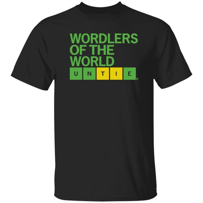 Wordlers Of The World Untie Shirt Rand Ball Ray Gun Store