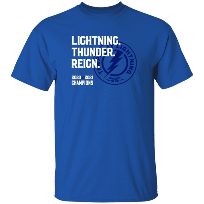 tampa bay lightning thunder reign t shirt