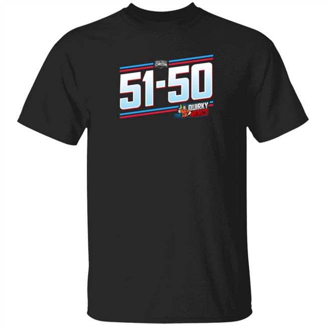 skybound quirky mercs 51-50 movie trivia schmoedown t shirt
