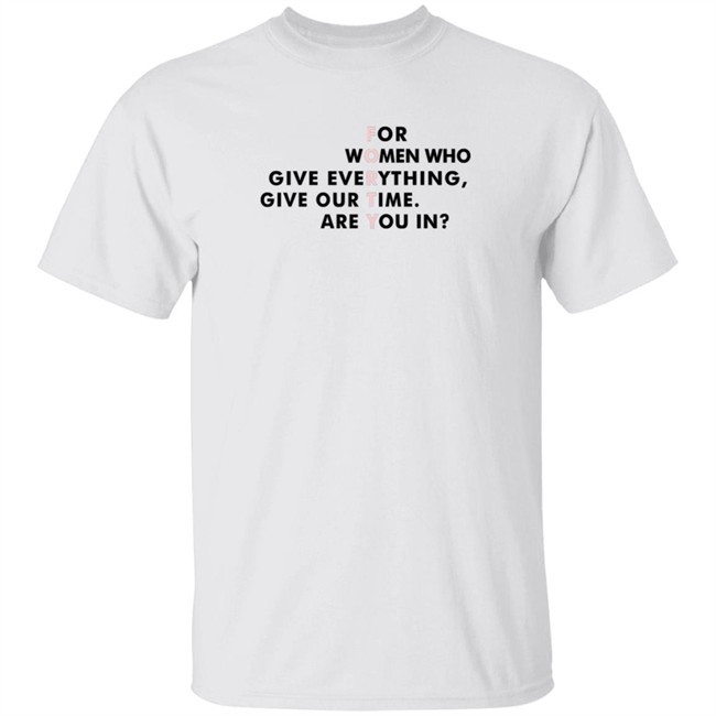 pagan trelawney for women who give everything t shirt