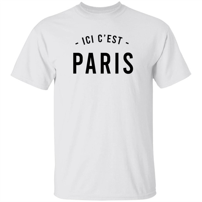 messi ici c'est paris t shirt