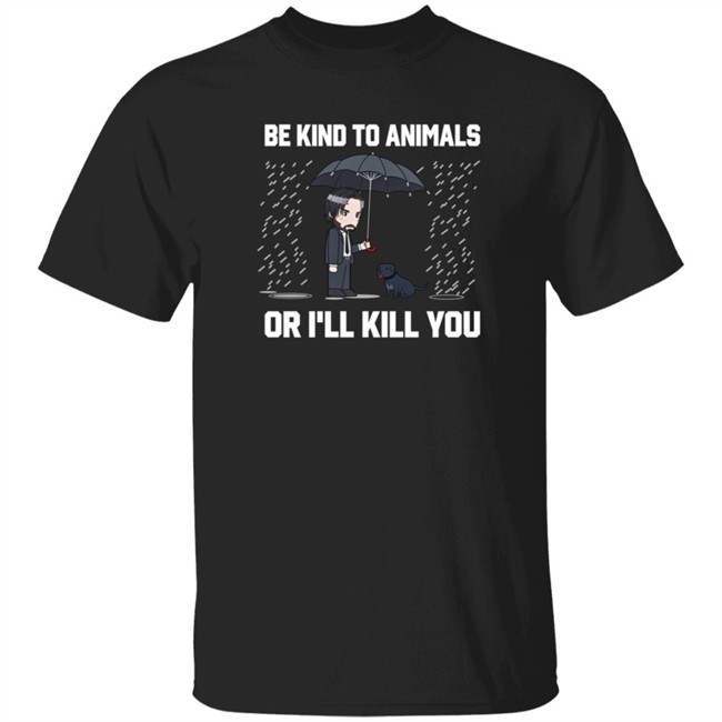 lance reddick be kind to animals or i'll kill you t shirt