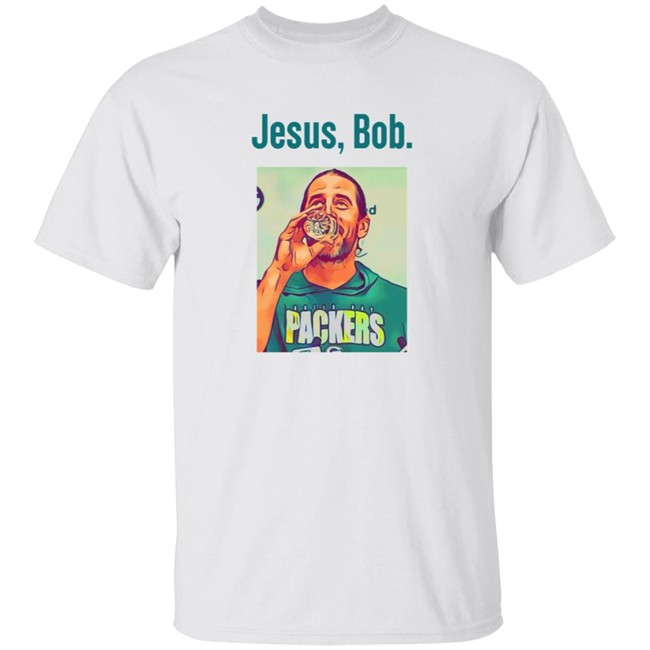 jason wilde jesus bob aaron rodgers t shirt