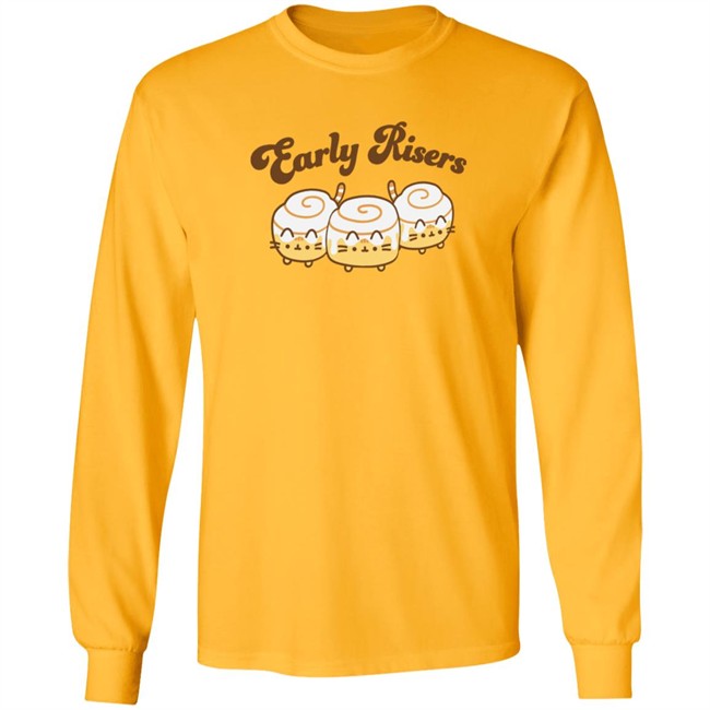 Pusheen Early Risers Long Sleeve Tee Pusheen Shop Pusheen Early Risers Long Sleeve Tee Pusheen Shop