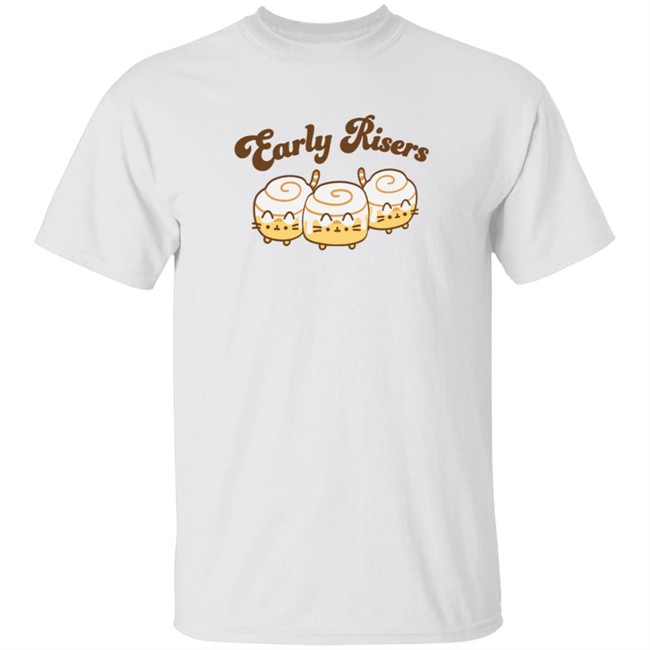 Pusheen Early Risers Long Sleeve Tee Pusheen Shop Hang - Pusheen Early Risers Long Sleeve Tee Pusheen Shop