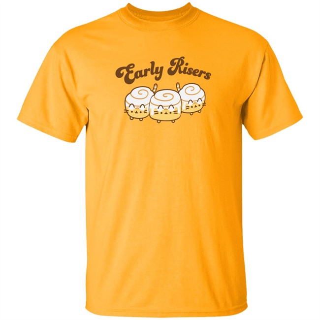 Pusheen Early Risers Long Sleeve Tee Pusheen Shop Hang - Pusheen Early Risers Long Sleeve Tee Pusheen Shop