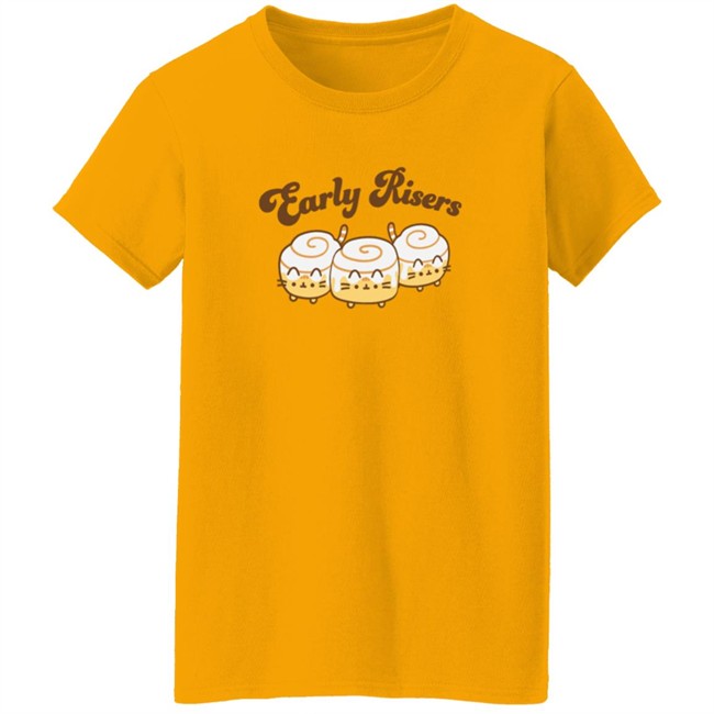 Pusheen Early Risers Long Sleeve Tee Pusheen Shop Hang - Pusheen Early Risers Long Sleeve Tee Pusheen Shop