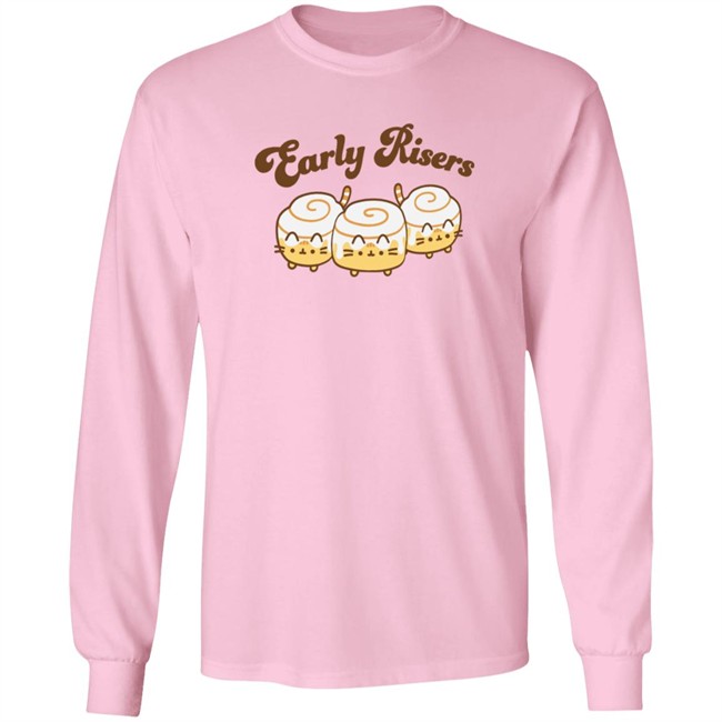 Pusheen Early Risers Long Sleeve Tee Pusheen Shop Hang - Pusheen Early Risers Long Sleeve Tee Pusheen Shop