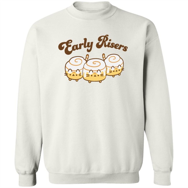 Pusheen Early Risers Long Sleeve Tee Pusheen Shop Hang - Pusheen Early Risers Long Sleeve Tee Pusheen Shop