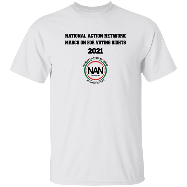 National Action Network March On For Voting Rights 2021 T Shirt Craig Browne