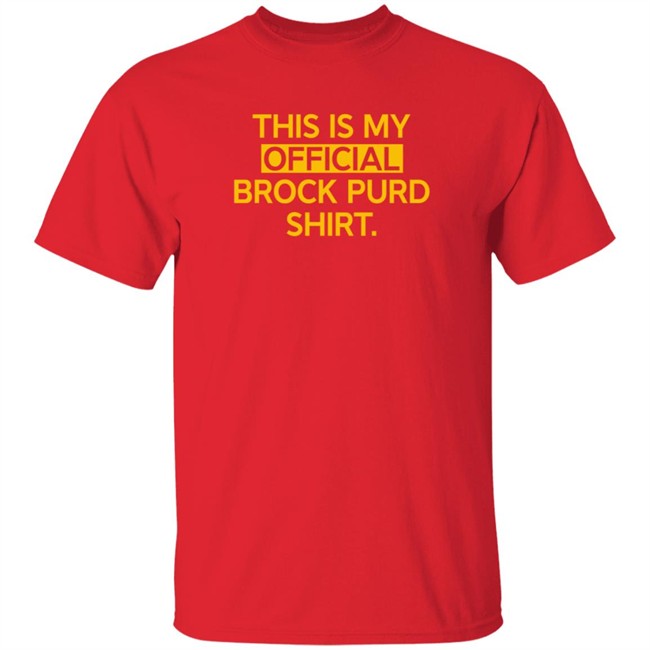 This Is My Official Grock Purd Shirt T Shirt Brandon Walker